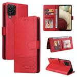 Per Samsung Galaxy A42 5G GQUTROBE Custodia per telefono in pelle magnetica con sensazione di pelle (rossa)