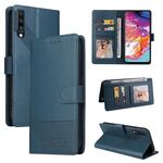 Per Samsung Galaxy A70 GQ UTROBE Custodia per telefono in pelle magnetica con sensazione di pelle (blu)