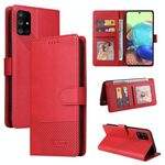 Per Samsung Galaxy A71 4G GQ UTROBE Custodia in pelle magnetica per telefono (rosso)