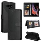 Per Samsung Galaxy Note9 GQUTROBE Custodia per telefono in pelle magnetica con sensazione di pelle (nera)