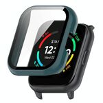 Per Realme TechLife Watch S100 / SZ100 Custodia protettiva per orologio protettiva completamente chiusa per PC + pellicola resistente (verde pino)