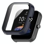 Per Amazfit Bip 3 / Bip 3 Pro PC + custodia protettiva completamente chiusa con pellicola rinforzata (blu inchiostro)