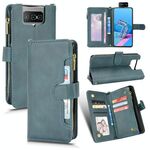 Per ASUS Zenfone 7 Pro ZS671KS Custodia per telefono in pelle con cerniera litchi Texture (blu)