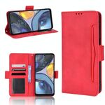 Per Motorola Moto E32s / G22 Skin Feel Calf Texture Card Slots Custodia per telefono in pelle (rosso)