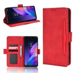 Per TCL 30 XL Skin Feel Vitello Texture Card Slots Custodia in pelle per telefono (rosso)