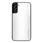 Per Samsung Galaxy S22 + 5G Custodia per telefono TPU in vetro sfumato (bianco)