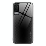 Per Huawei Maimang 10 Custodia per telefono TPU in vetro sfumato con texture (nera)