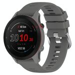 Per Garmin Forerunner255S 18mm Cinturino in silicone strutturato a croce (grigio scuro)