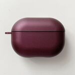 Per Xiaomi Redmi Buds 4 Pro Custodia protettiva per auricolare smerigliato per PC a tinta unita (rosso vino)