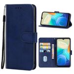 Per vivo Y02s / Y16 Custodia per telefono in pelle (blu)