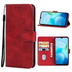 Per vivo Y55 Custodia per telefono in pelle (rossa)