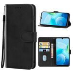 Custodia per telefono in pelle per vivo Y55 (nera)