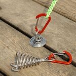 10 PCS Outdoor Barracks Octopus Buckle Camping Deck Nail Acciaio inossidabile Tenda fissa con fibbia