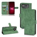 Per Asus ROG Phone 6 Custodia per cellulare magnetica in pelle con sensazione di pelle (verde)
