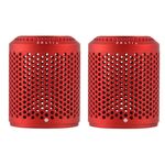 Filtro antipolvere per copertura esterna 2 pezzi per asciugacapelli Dyson HD01/HD03/HD08 (rosso)