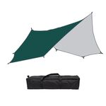 Tenda da esterno ottagonale Tenda da pioggia e protezione solare Tenda da sole da campeggio Pergola, Colore: verde