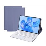 Per Huawei MatePad Pro 11 2022 AHW12-A Custodia in pelle per tablet con tastiera Bluetooth staccabile (viola)
