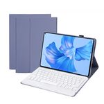 Per Huawei MatePad Pro 11 2022 AHW12-B Custodia in pelle per tablet con tastiera Bluetooth staccabile (viola)