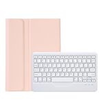 Custodia in pelle per tastiera Bluetooth ultrasottile con struttura in pelle di agnello OP12-B per OPPO Pad Air 10,4 pollici (rosa)