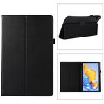 Custodia per tablet in pelle con texture litchi per Honor Pad 8 con supporto (nero)