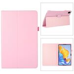 Custodia per tablet in pelle con texture litchi per Honor Pad 8 con supporto (rosa)