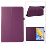 Custodia per tablet in pelle con texture Litchi per Honor Pad 8 con supporto (viola)