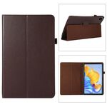 Custodia per tablet in pelle con texture Litchi per Honor Pad 8 con supporto (marrone)