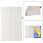 Custodia per tablet in pelle con texture litchi per Honor Pad 8 con supporto (bianco)