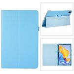 Custodia per tablet in pelle con texture litchi per Honor Pad 8 con supporto (azzurro)