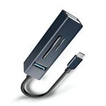 15102 5 in 1 USB-C / Type-C a USB3.0 + Adattatore HUB per lettore di schede SD / TF (blu)