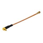 Cavo adattatore da femmina IPX a GG1736 MMCX femmina a gomito RG178, lunghezza: 15 cm