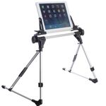 Supporto portatile per tablet pieghevole in lega di alluminio per telefono cellulare (bianco)