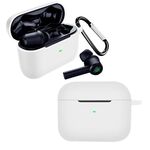 Per RAZER Hammerhead True Wireless Pro Pure Color Bluetooth Auricolare Custodia protettiva in silicone morbido con gancio (bianco)