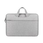 Borsa per laptop antiurto impermeabile ST01 di grande capacità, dimensioni: 15,6 pollici (grigio)
