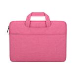 ST01 Borsa per laptop antiurto impermeabile di grande capacità, dimensioni: 15,6 pollici (rosa rosa)