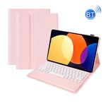 Custodia in pelle per tablet con tastiera Bluetooth staccabile in TPU con motivo a pecora A0N4 per Xiaomi Pad 5 Pro 12.4 (rosa)