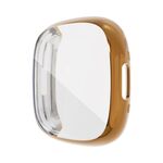 Per Fitbit Versa 4 / Sense 2 Custodia per orologio in TPU galvanica a copertura totale (oro)