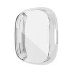 Per Fitbit Versa 4 / Sense 2 Custodia per orologio in TPU galvanica a copertura totale (argento)
