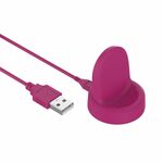 Per Samsung Galaxy Watch5 / Watch5 Pro Supporto per caricatore magnetico verticale USB (rosa rossa)