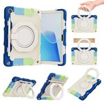 Per Huawei MatePad T 10s / T10 Armor Contrast Color Silicone + Custodia per tablet PC (arcobaleno blu)