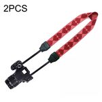 2PCS Cute Love Halter Neck Micro Single Card Machine Cinghia per fotocamera SLR