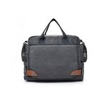 DJ05 Borsa a tracolla per laptop impermeabile in tela per esterni (grigio scuro)