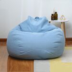 Fodera in tessuto per sedia a sacco per divano pigro, dimensioni: 90x110 cm (azzurro)