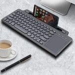 Tastiera wireless Bluetooth 2.4G con staffa per slot per schede con touchpad