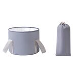 Borsa per lavabo da esterno multifunzionale pieghevole portatile da viaggio, colore: grigio (piccolo)