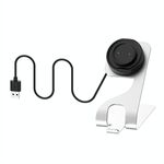 Per Amazfit GTS4 Mini base di ricarica magnetica girevole in metallo (argento)