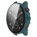 Per Xiaomi Watch S1 Pro Custodia per orologio in vetro temperato con pellicola per PC (verde pino)