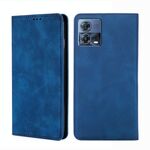 Per Motorola Edge S30 Pro 5G/Edge 30 Fusion Skin Feel Custodia magnetica per telefono in pelle con vibrazione orizzontale (blu)