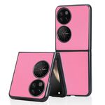 Per Huawei P50 Pocket Plain Skin Litchi Texture Phone Case (rosa)