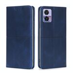 Per Motorola Edge 30 Neo Cow Texture Magnetica Custodia in Pelle Flip Orizzontale (Blu)